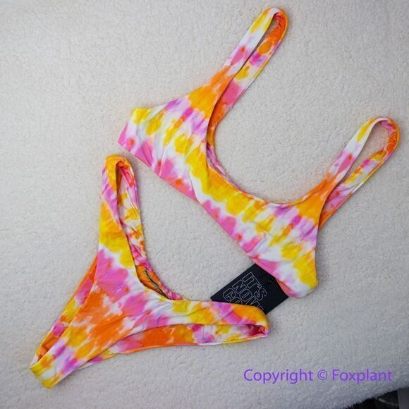 NEW Set! It’s now cool x free people tequila sunrise bikini, size S - Picture 4 of 16